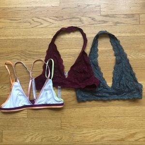 Free People Bralette Trio